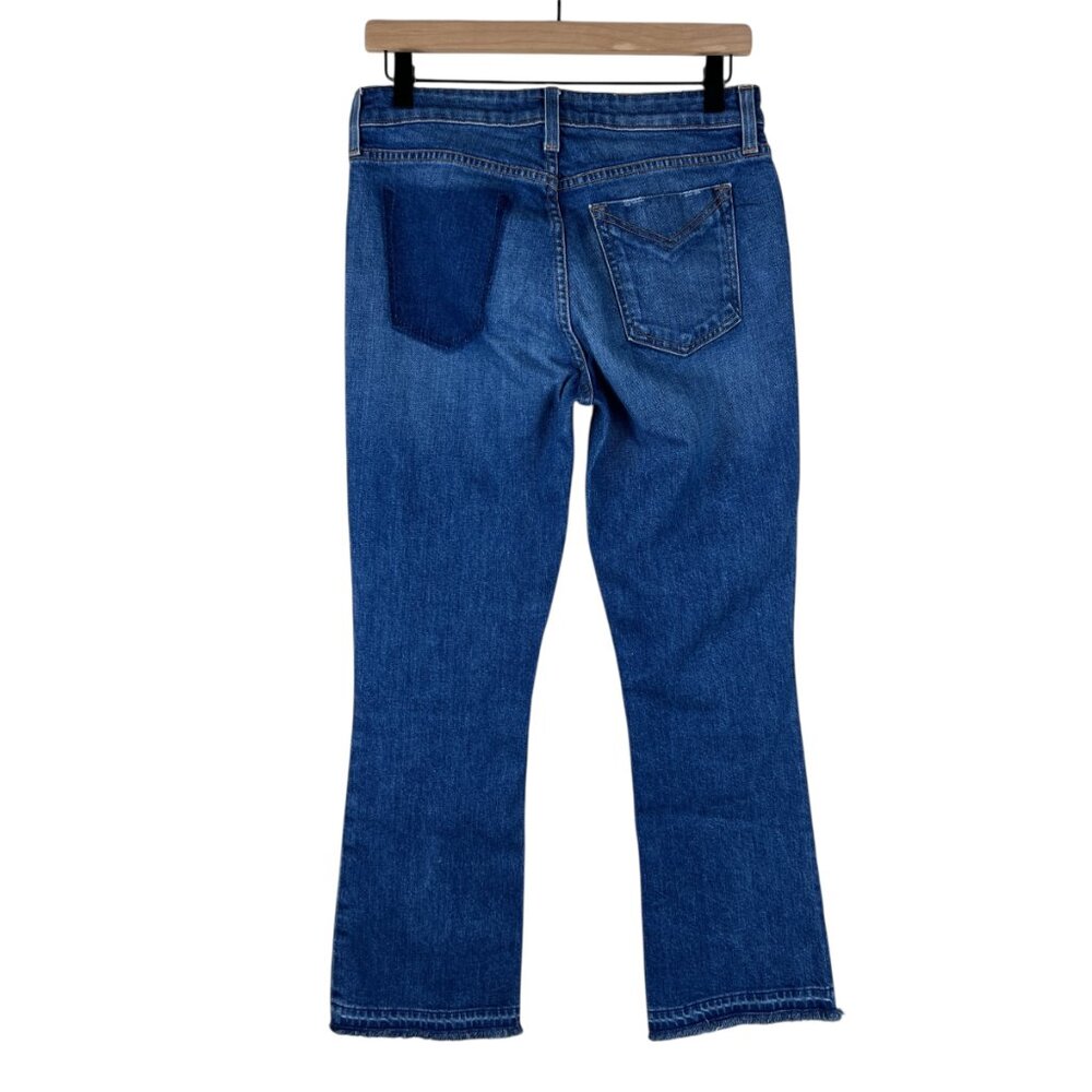 Derek Lam 10 Crosby Medium Wash Gia Mid Rise Cropped Flare Jeans - Picture 4 of 5